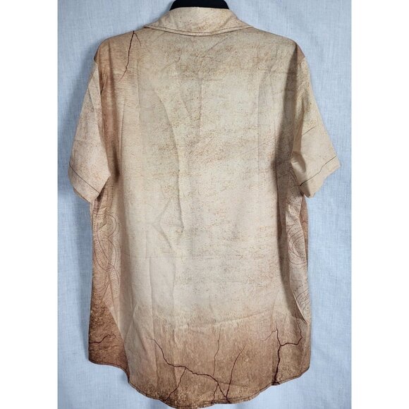 Turkey Thanksgiving Mens M Shirt Fun Pool Beach Party Button Down NWT Unisex - Picture 3 of 5